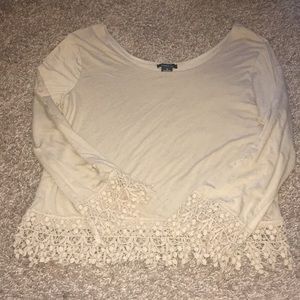 Tan Fringed Top